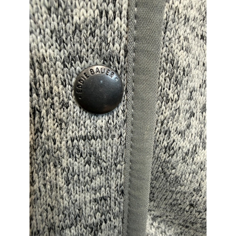Eddie Bauer Sweater Fleece Jacket Women 2XL Grey Excellent Full Zip Mock Neck - Picture 11 of 16